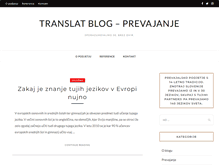 Tablet Screenshot of prevajanje.translat.si